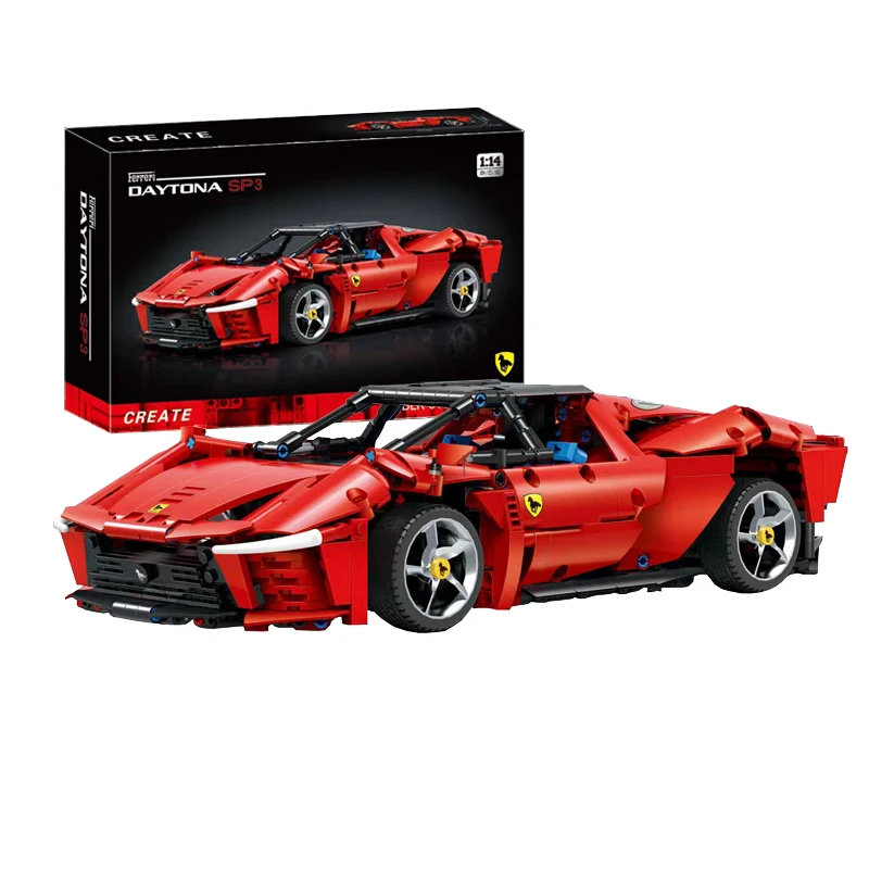 

2023New MOC Idea Technical City Sports Car SP3 Building Blocks Model Assembling Racing Car Bricks Toys for Children Gift Set