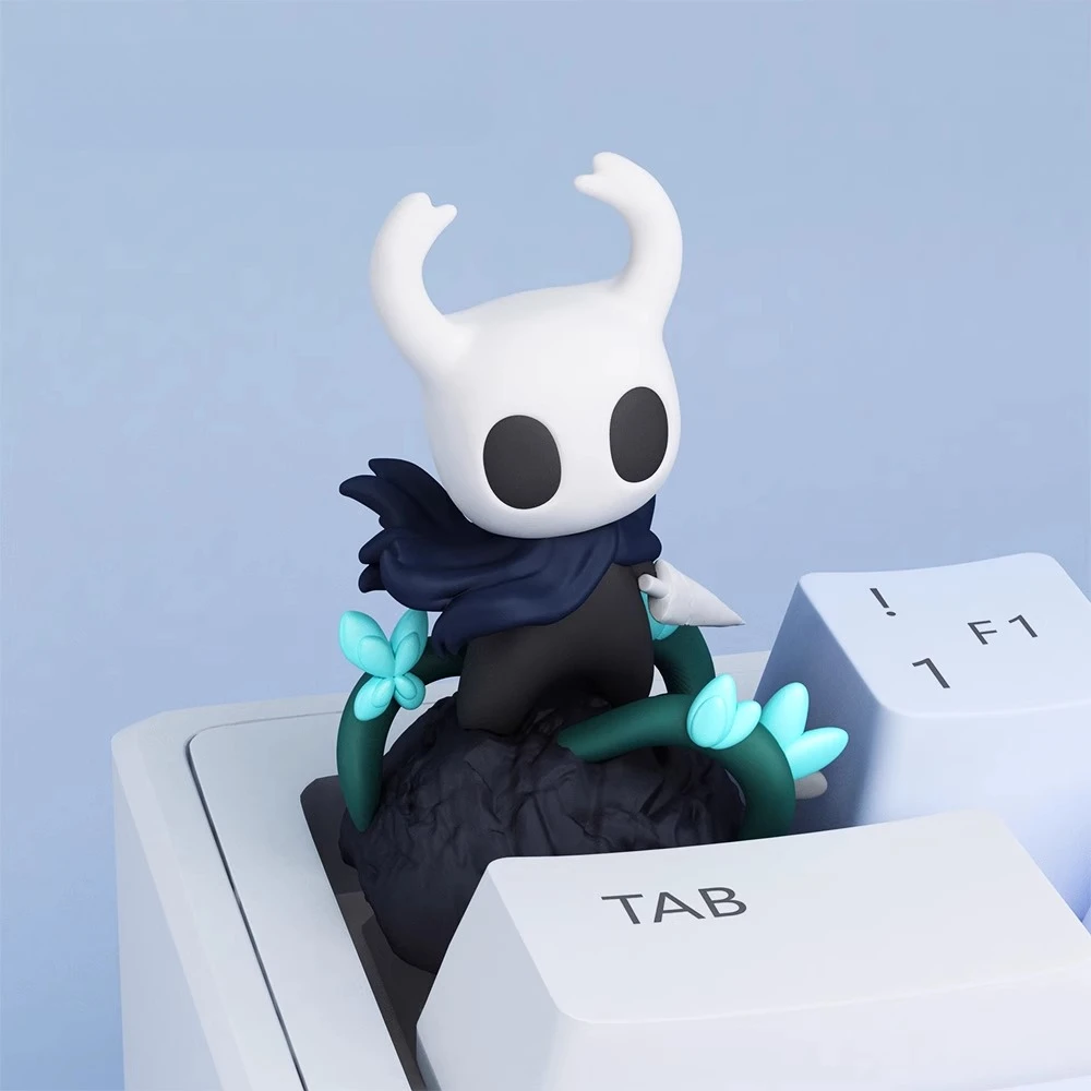AttackFox Hollow Knight Figure Anime Keycaps for Mechanical Keyboard Caps DIY Cross Esc Key Custom Keycap PC Gamer Key Caps Gift