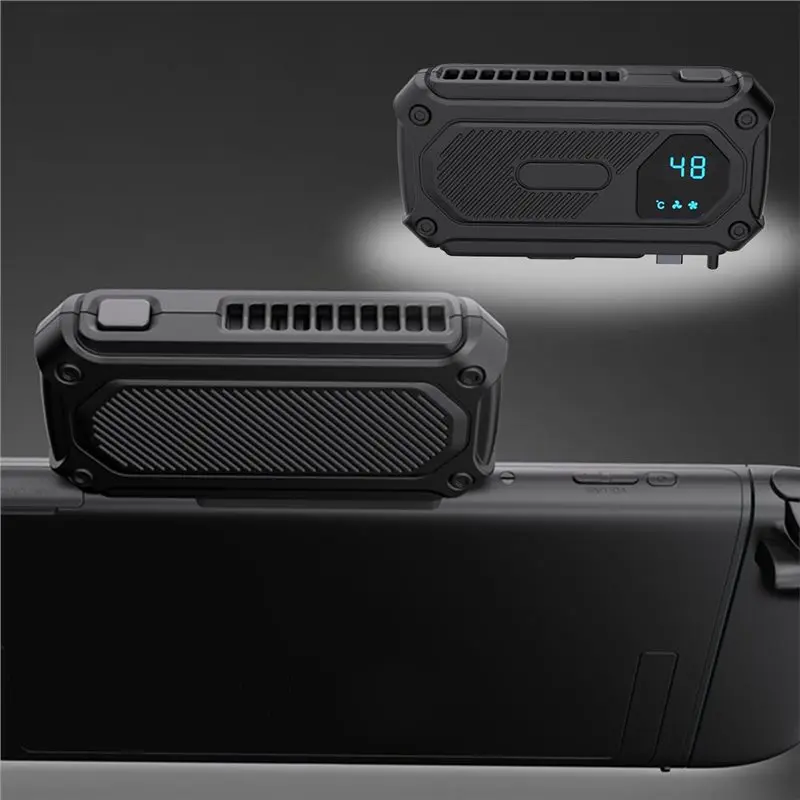 Best-For Switch2 Host Cooling Fan With Digital Display For 2 Game Console Heat Dissipation Fan