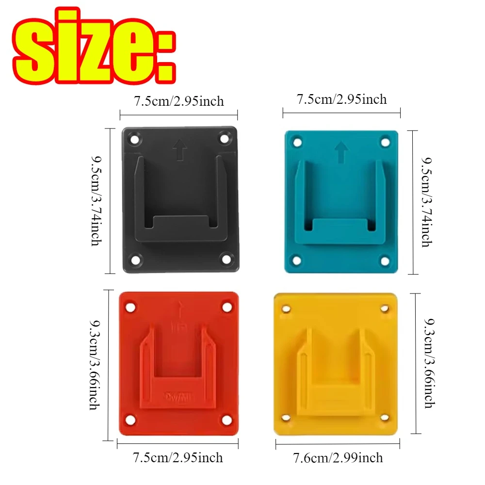 Wholesale Wall Mount Electric Tool Holder Machine Display Stand for Makita Bosch 18V Dewalt Milwaukee Drill Battery Bracket Fix
