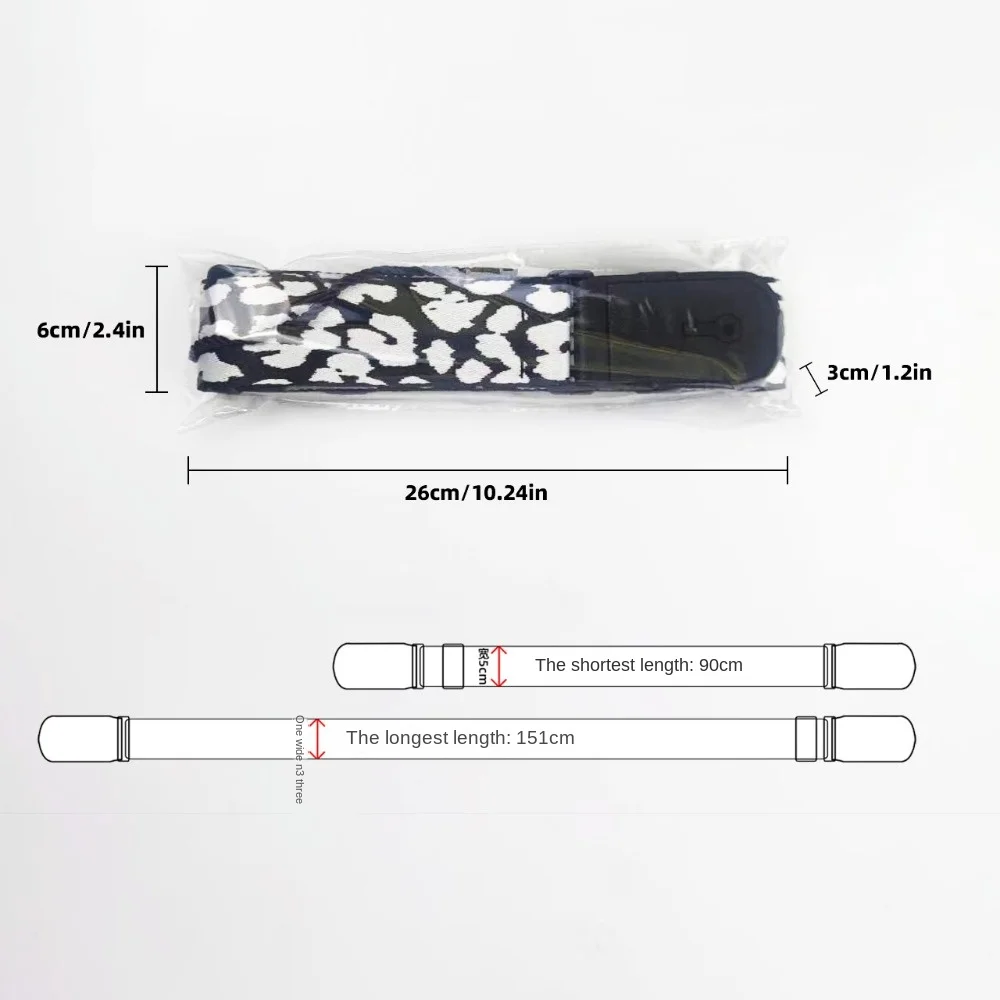 Nylon Guitar Strap Jacquard Leopard Style Electric Guitar Shoulder Belt Adjustable Instrument Accessories Bass Shoulder Band - Image 6