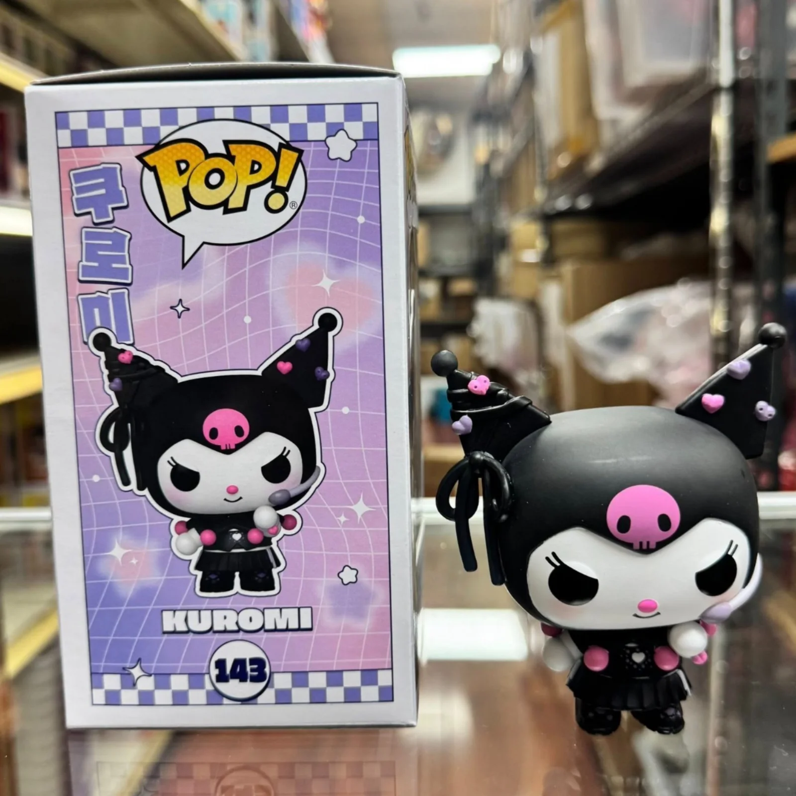 

Kuromi (K-Pop Outfit) Figure Funko Pop! #143 Official Authentic Limited Collectible Edition Figures Sanrio Kuromi Fans Gift Toy