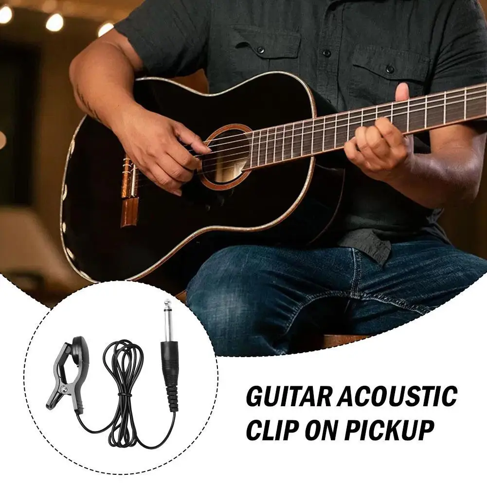 

1pcs Acoustic Guitar Pickup Special Card Accent Hole Folk Guitar Pickup Line Musical Percussion Instruments Accessories tool