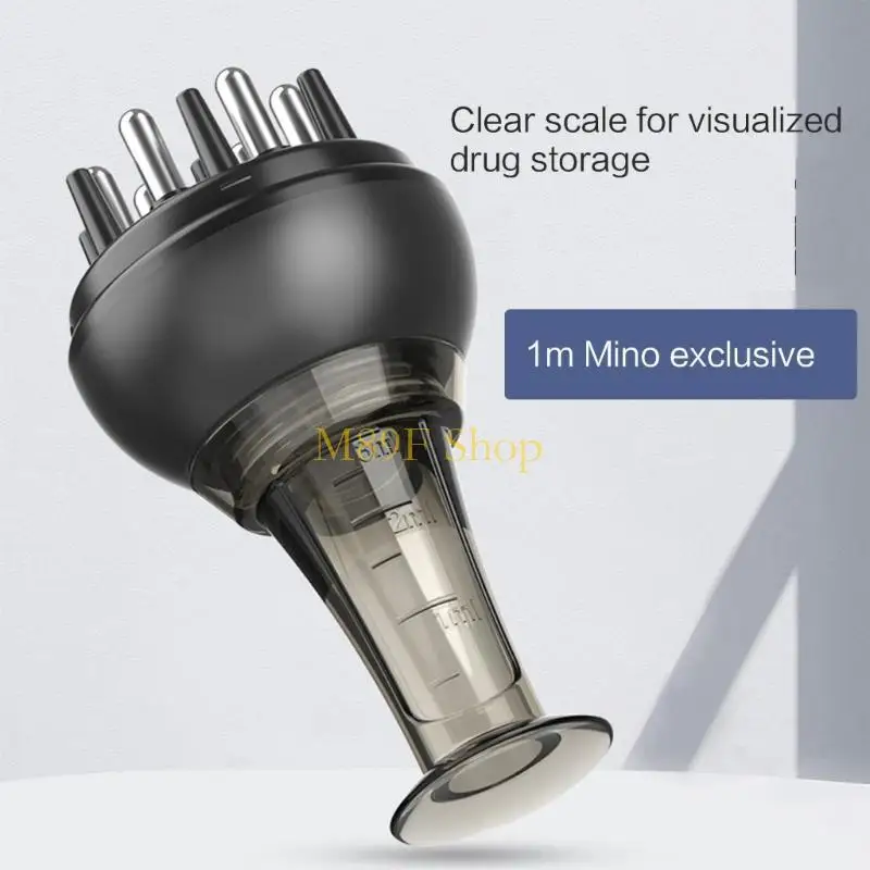 M89F Anti Hair Loss Scalp Care Tool Easy to Use Liquid Dispenser with Guiding Massager