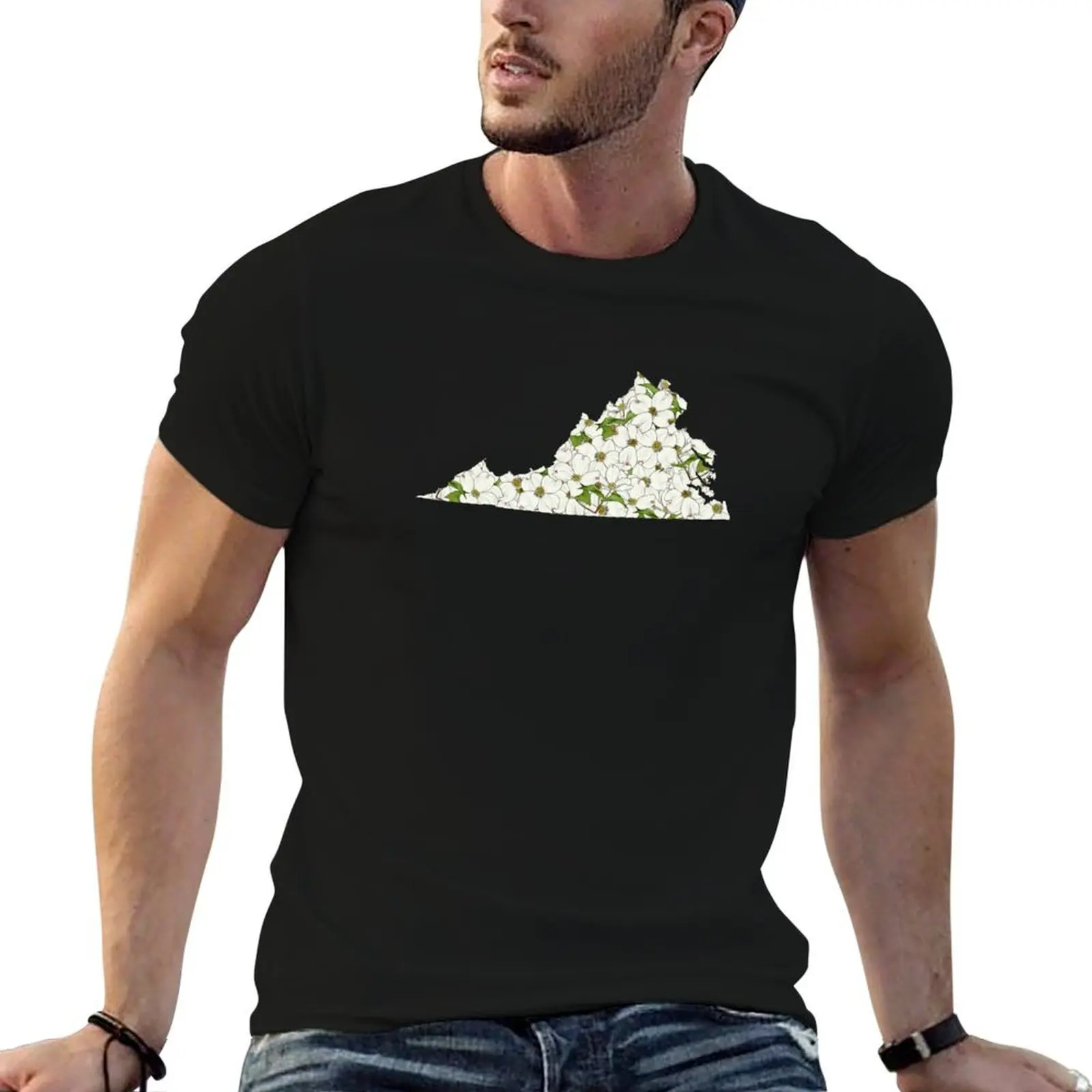 

tshirt shirts T-Shirt t man funny Virginia man Flowers