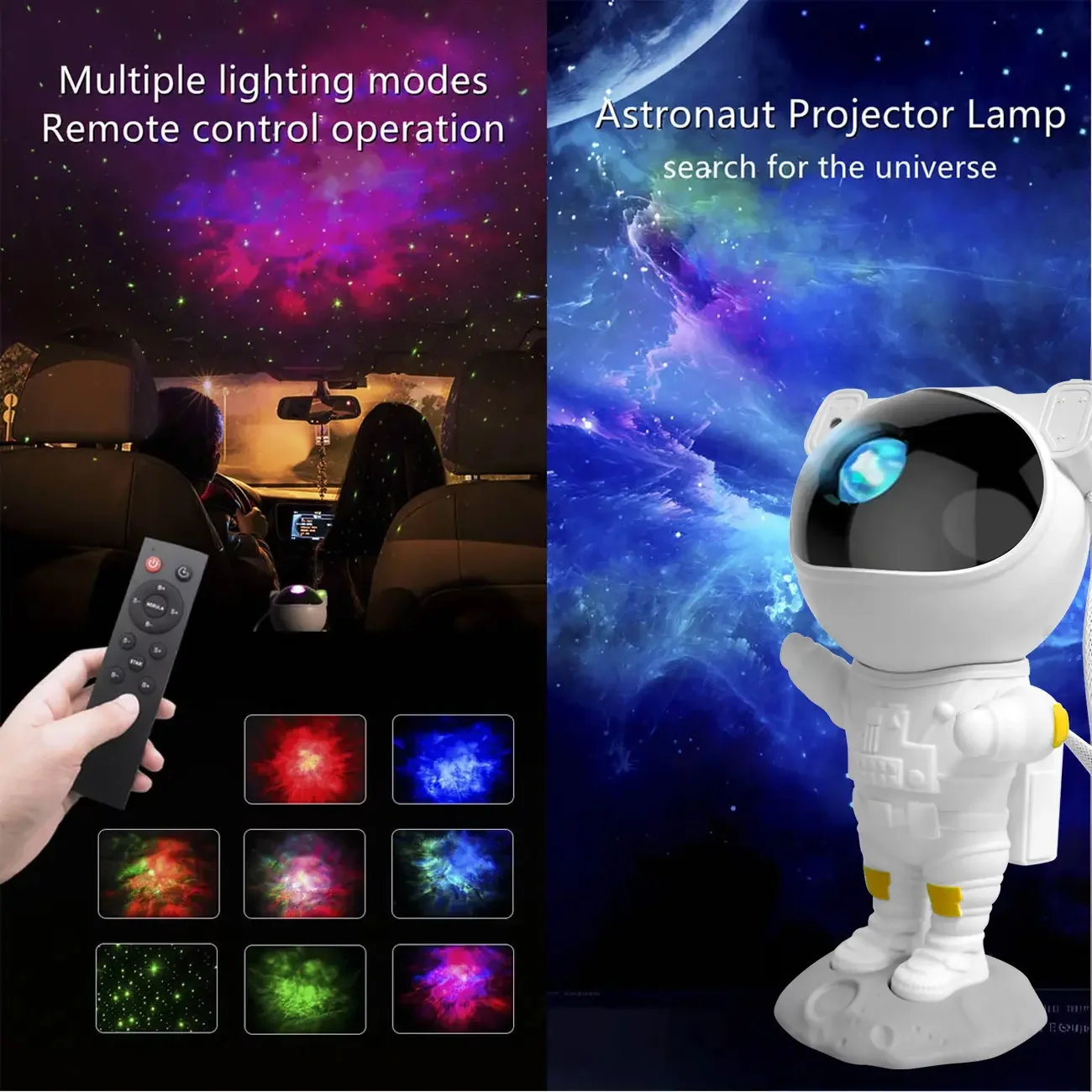 Astronaut Projector, Space Projector for Bedroom Star Night Light, Galaxy Lights for Bedroom Aesthetic, Space Buddy Room Decor A