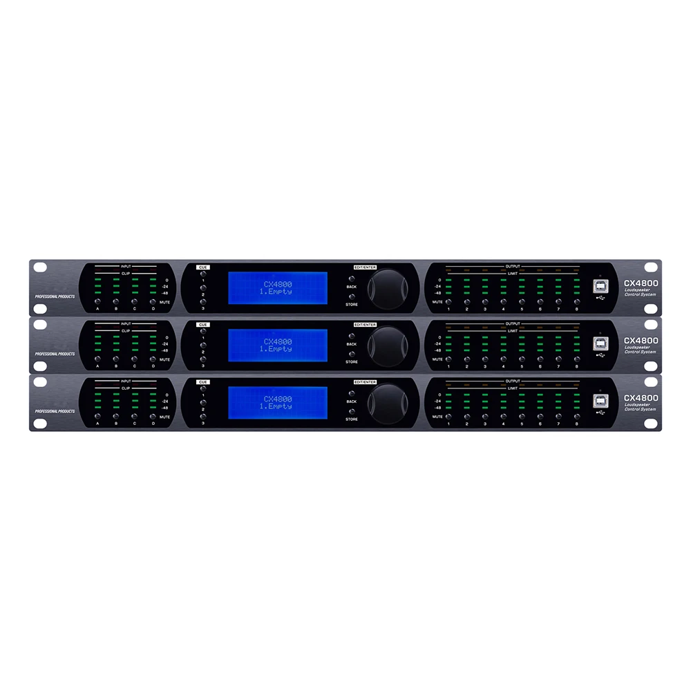 4-in 8-out Audio Processor Original Software Professional Audio Drive Rack Professional Speaker Audio Processor