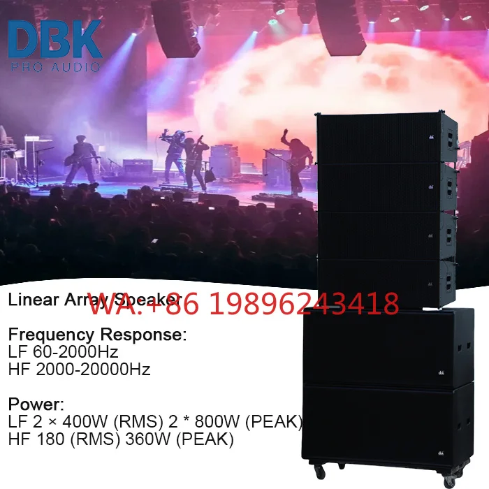 

LA System Dual 12 Inch Line Array Speaker+Dual 18 Inch Subwoofer Custom Active Passive Powered Speaker Subwoofer Sound Equipment