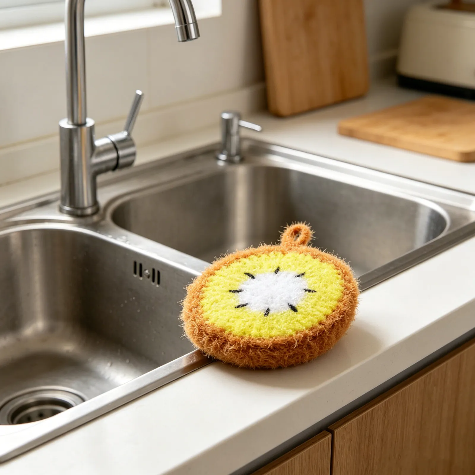 6 Pieces Round Dishwashing Cloths Ultra Absorbent Quick Dry Reusable for Plates Pots Pans Glassware Circular
