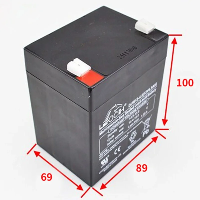 Car roof emergency power battery Lishi battery 12V DJW12-4.5AH suitable for Giant Tongli elevators