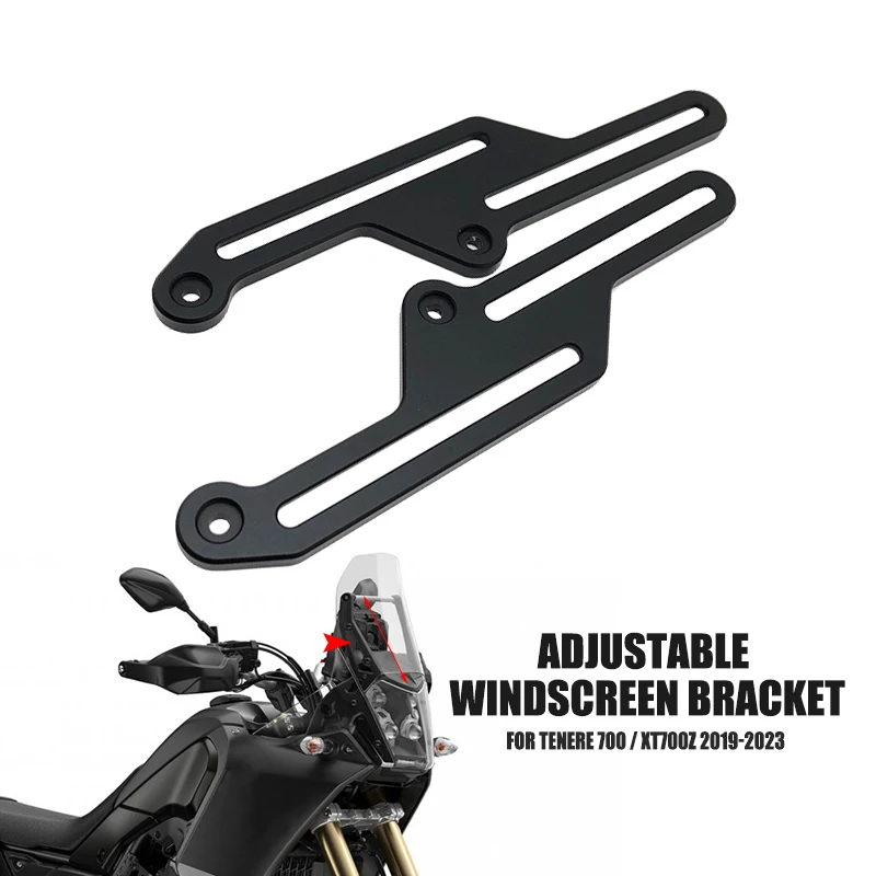 

For YAMAHA TENERE 700 T700 T 700 Tenere700 T7 2019-2023 2022 2021 Motorcycle Aluminum Windshield Bracket Windshield Adjuster
