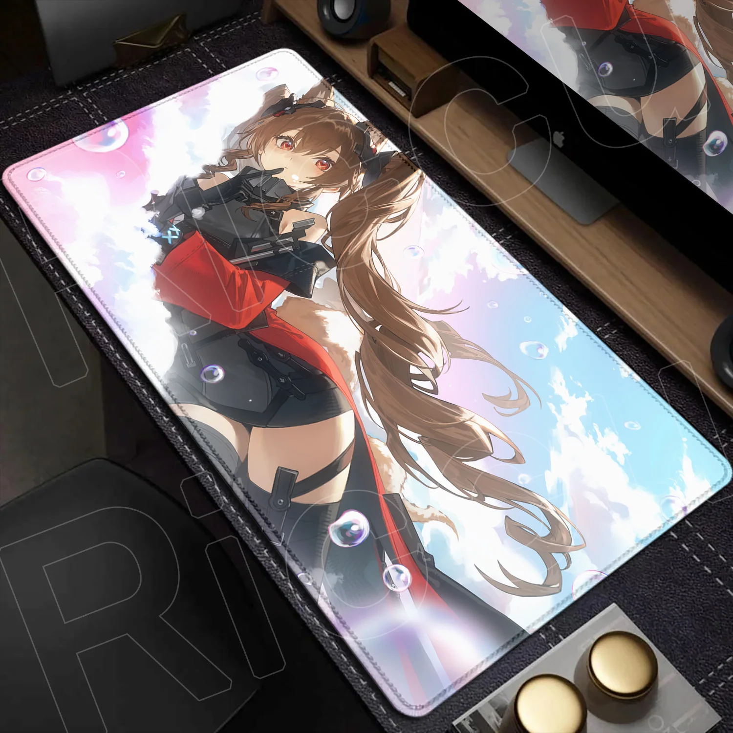 

Коврик для мыши XXL с HD-печатью Arknights Endfield Gilberta, нескользящий, резиновый, для геймеров, компьютерный коврик, настольный коврик для ноутбука, большой офисный коврик