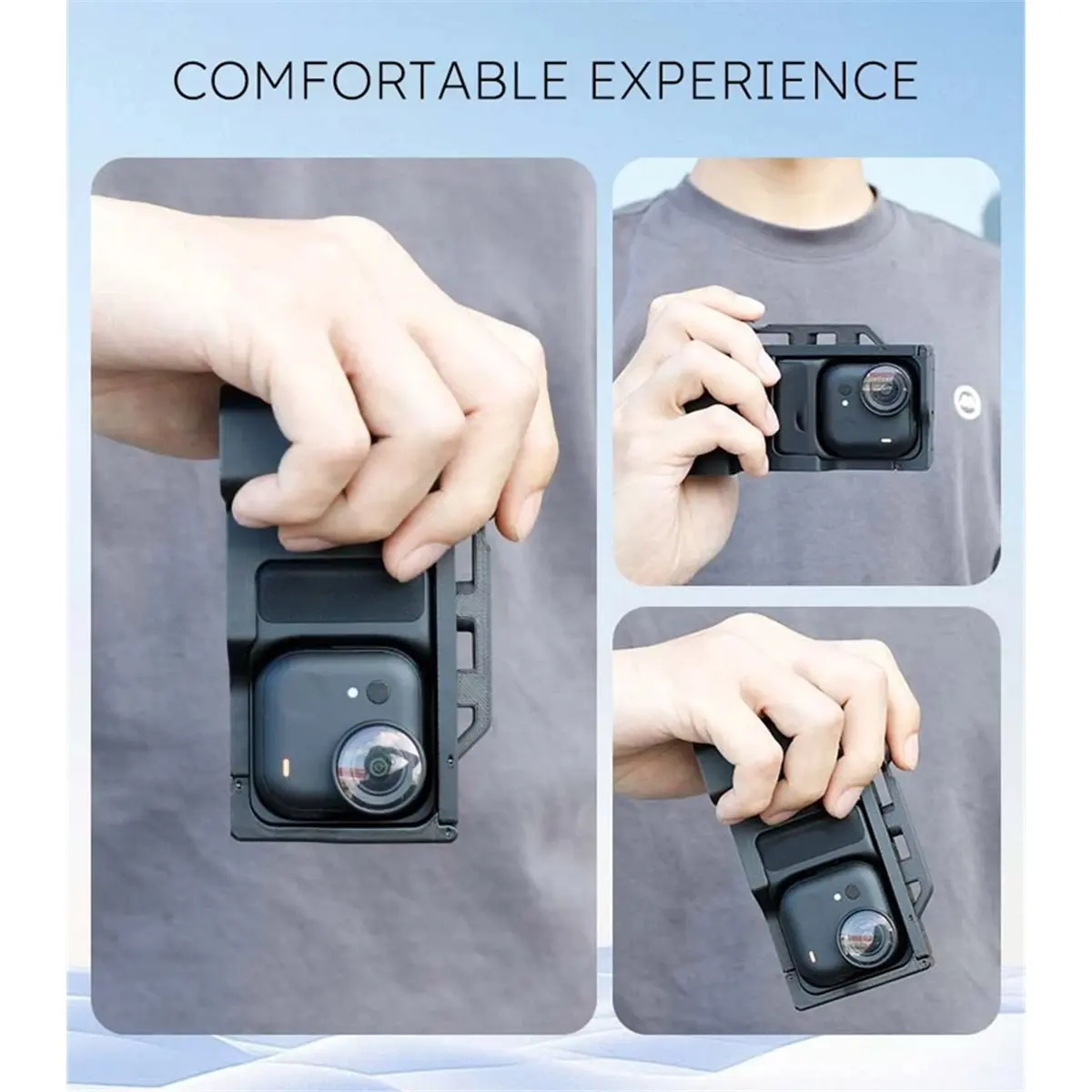 3D Printed ABS Grip Kit for Go Ultra Xplorer Kit Ergonomic Handle with Anti-Loss Lanyard