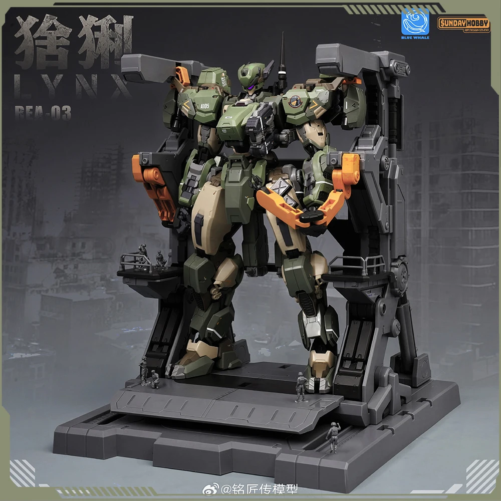 

MingjiangZhuan Blue Whale Series 1/100 Lynx REA-03 Action Figure Assembly Model Kit Collection Statue Model Ornament Toys Gift