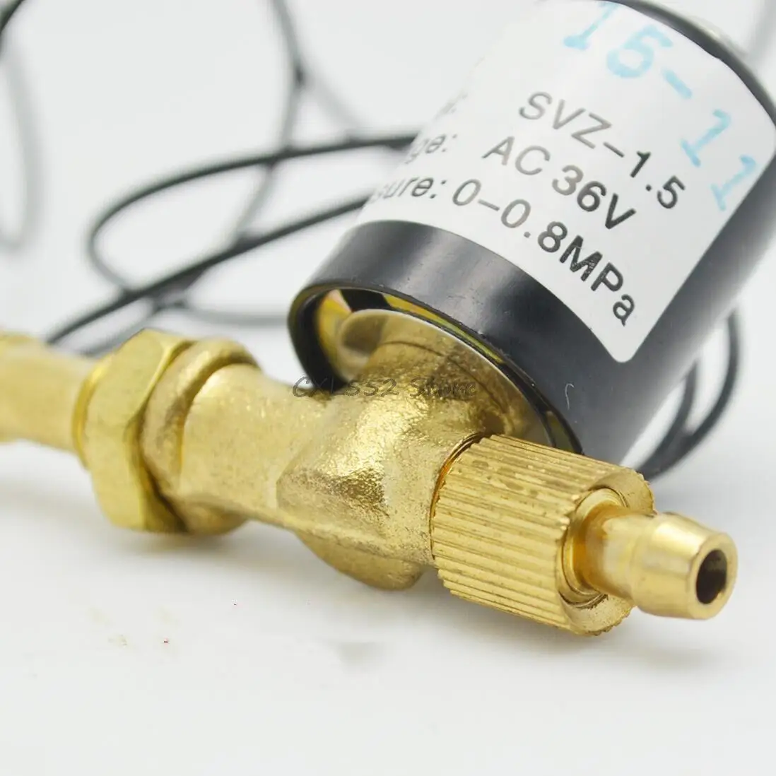 1 szt. SVZ(VZ)1.5/2.2 AC220V AC36V AC24V DC 24V 0-0, 8mpa 2-drożny z blokadą bez zamykanego spawarki obrotowy zawór elektromagnetyczny