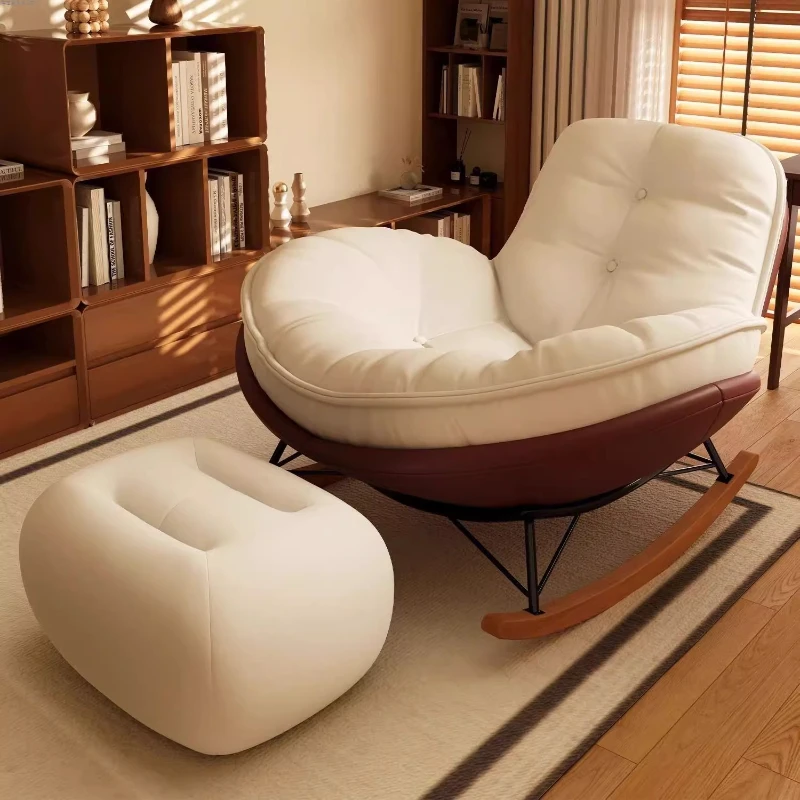 /Recliner Chairs Simple Penguin Rocking Chair,Balcony Sofa,Home Leisure Chair,Living Room Honeycomb Lazy Leisure Rocking Chair