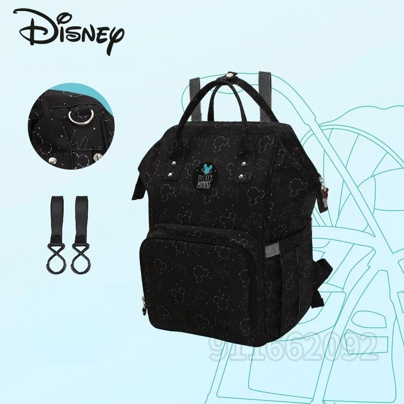 Disney Mickey New Diaper Bag Backpack Luxury Brand Original Baby Bag Cartoon Cute Baby Diaper Bag Backpack Large Capacity