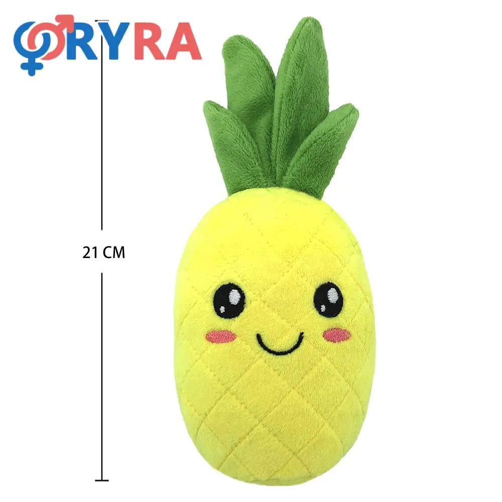 Dog Toy Cute Pineapple/cactus Shaped Cotton Yellow/green Dog Accessories Plush Doll Interactive New 21cm Pet Supplies Pet Toy