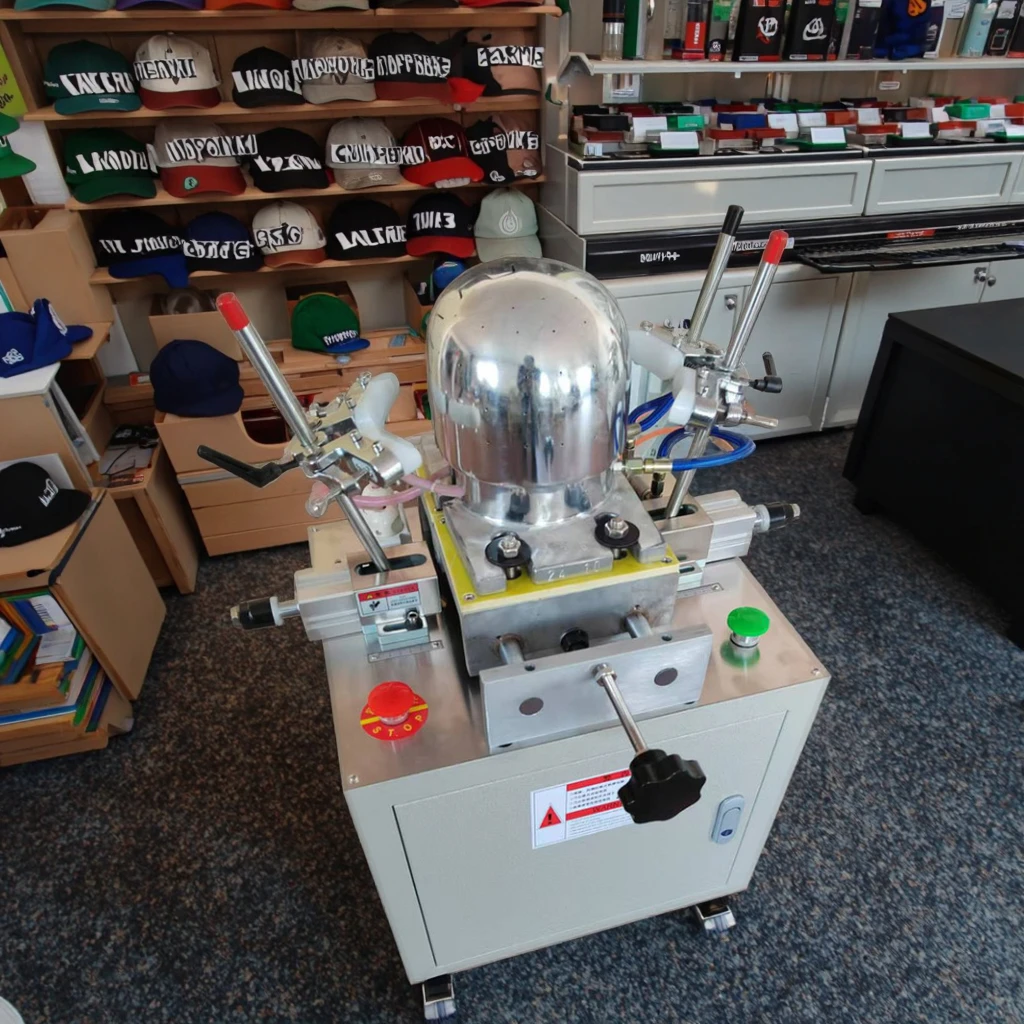 

Automatic Ironing Machine Facilities Cap Ironing Machine-1head 5/6 Panel Cap Hat Heat Iron Machinery