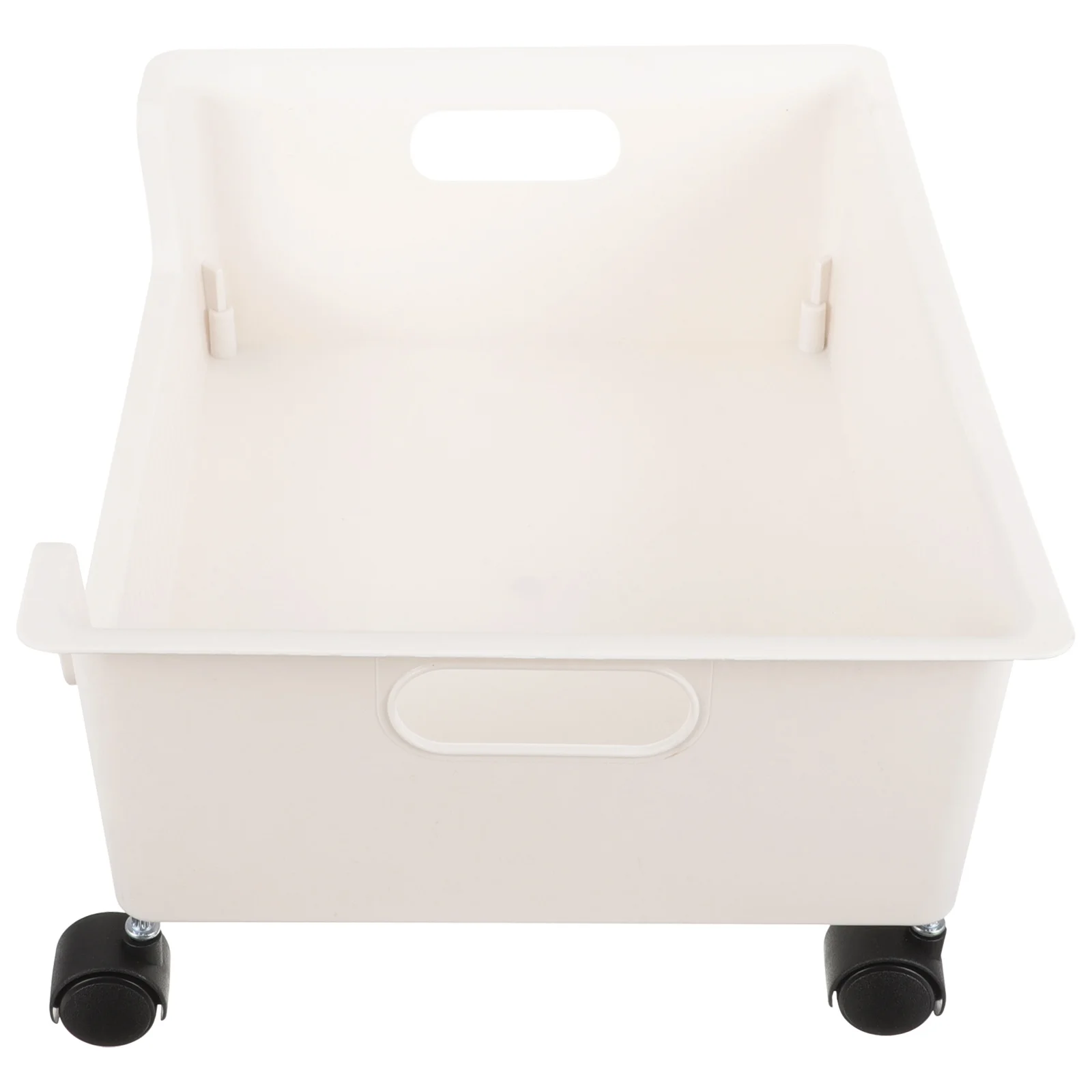 

Plastic Book Organizer On Wheels Large Capacity Bedroom Rolling Cart Home Storage Box For Books Sundry Storage