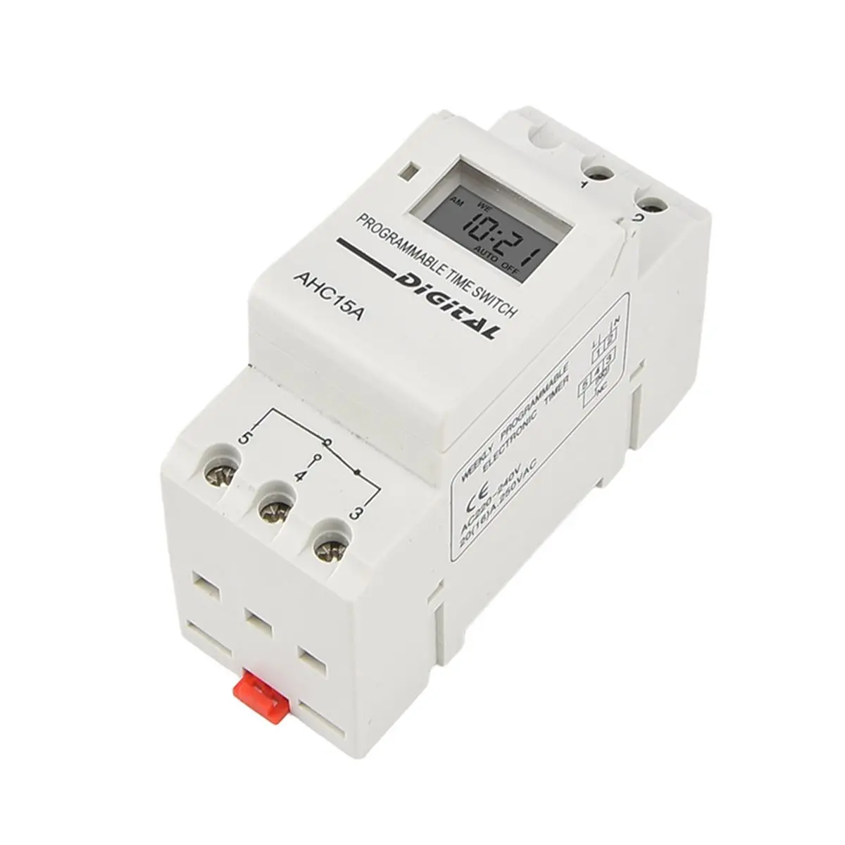 【A03R】 220V Miniature Time Switch Timer AHC15A Fully Automatic Electronic Time Controller Timer