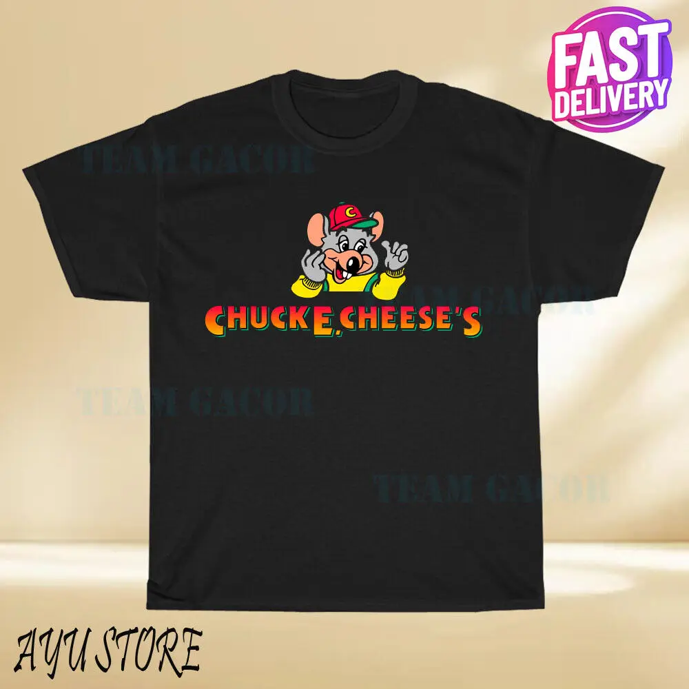 New Chuck E.-Cheese Logo T-Shirt  Funny Size S to 5XL