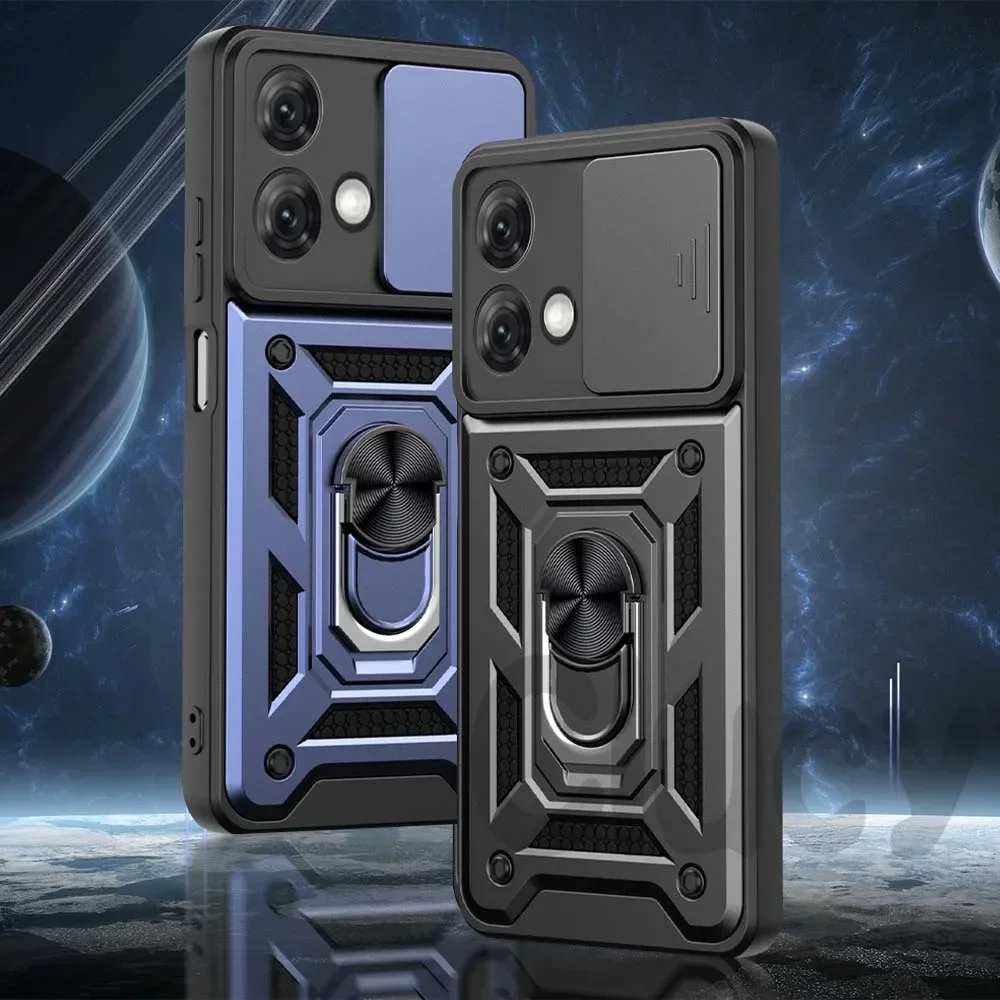 

For Motorola Mote G84 G54 G34 G14 G53 G62 G42 G10 G20 G30 E22i E20 E30 E40 Case Slide Camera Shockproof Armor Protect Cover