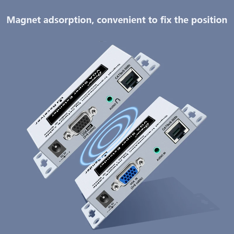 DTECH 1080p Audio and Video HD signal Transmission 100m 200m 300m VGA Extender Over Cat5 Cat6