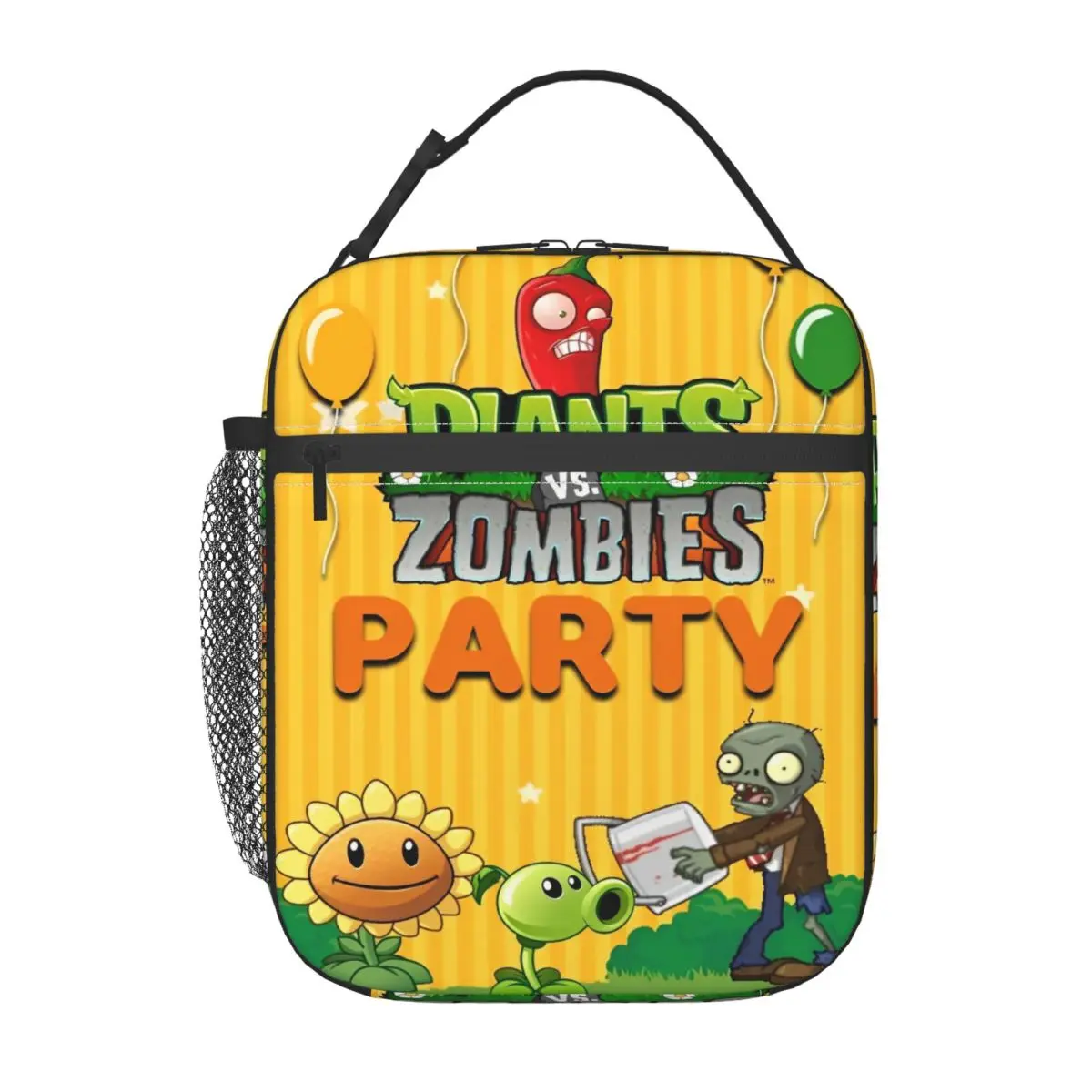 

Plants-vs-Zombies забавная игровая изолированная сумка для обеда для мужчин и женщин, сумки-контейнеры для еды, герметичные термохолодильники, ланч-боксы для работы