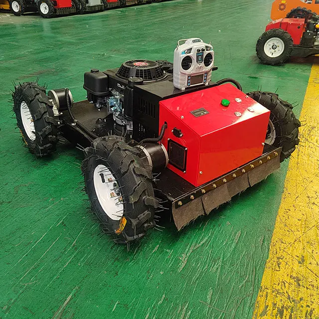 

Grass Cutting Machine Automatic Self-propelled Grass Crusher Orchard Farming Remote Control Lawn Mower