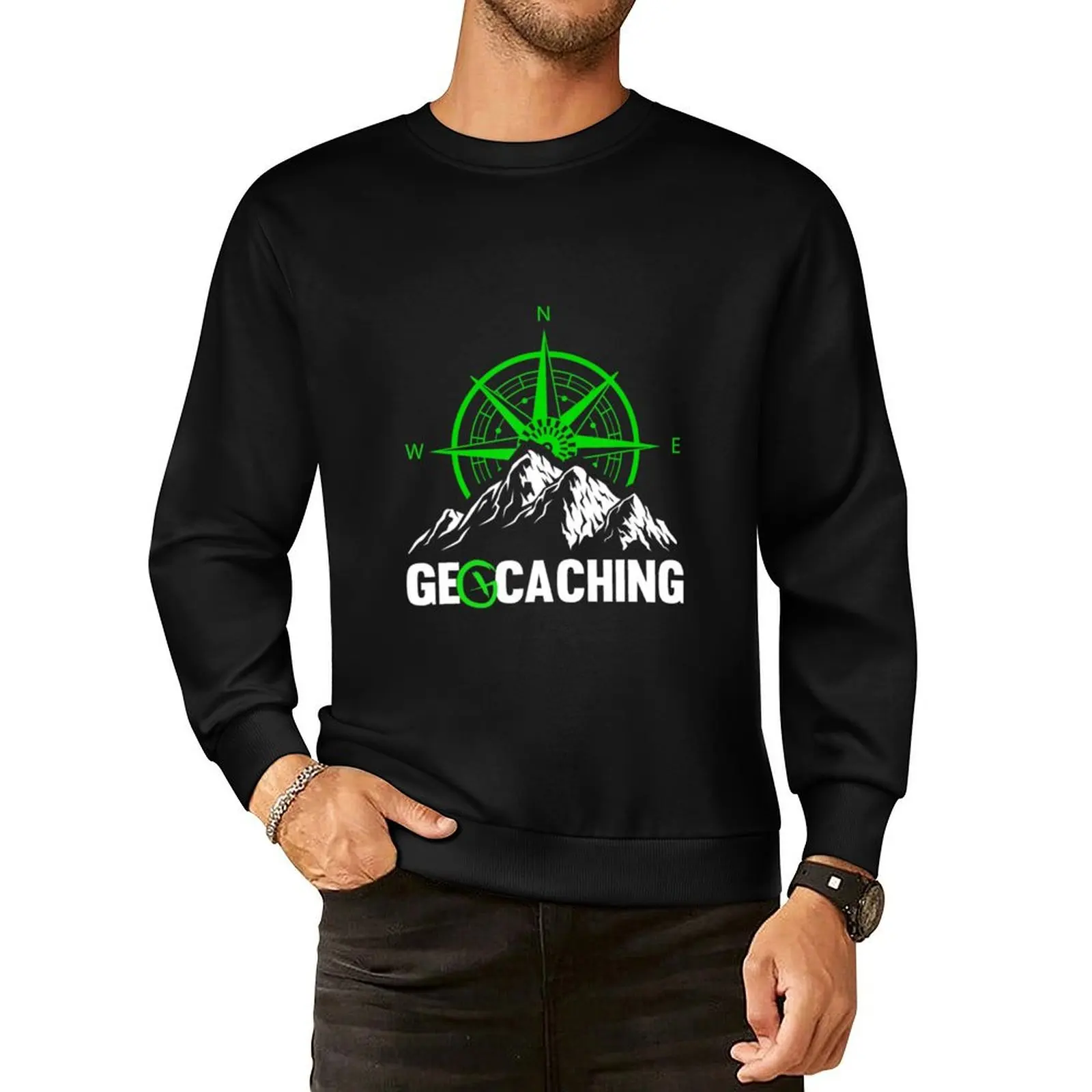 

Geocaching Cache Radar Gps Geocacher Pullover Hoodie autumn tracksuit men blouse sweatshirts for men