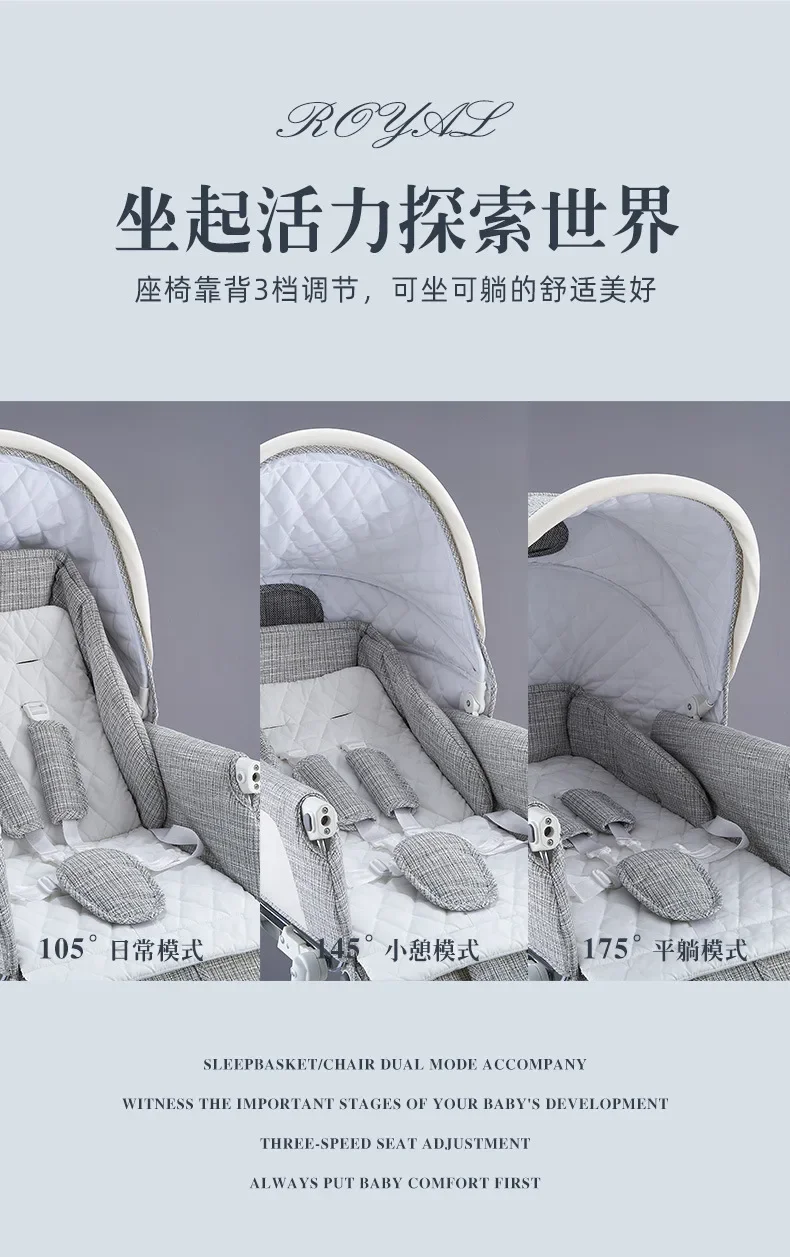 Customized Baby Stroller 3 in 1 Travel System with Car Seat for New Born Baby