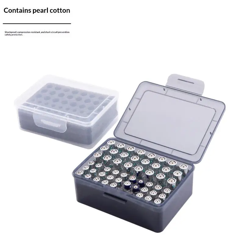 Multi Slot Battery Organizer Storage Case Holder 54 Slot AA AAA Battery Storage Organizer Box Home Drawer Organization Dispenser