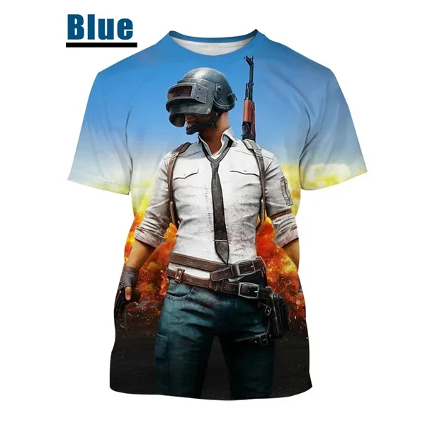 Hot Game Pubg Tee Winner 3d Shirt Playerunknown's Battlegrounds 3d Print T-Shirt Unisex Tops