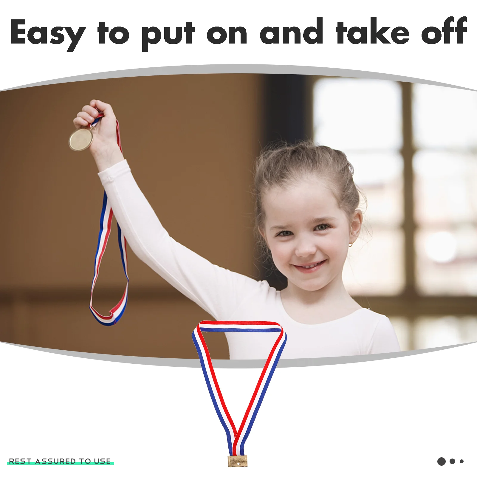 25pcs Award Participation Ribbons Decorative Medal Ribbons Race Medal Hanging Neck Lanyards neck ribbon