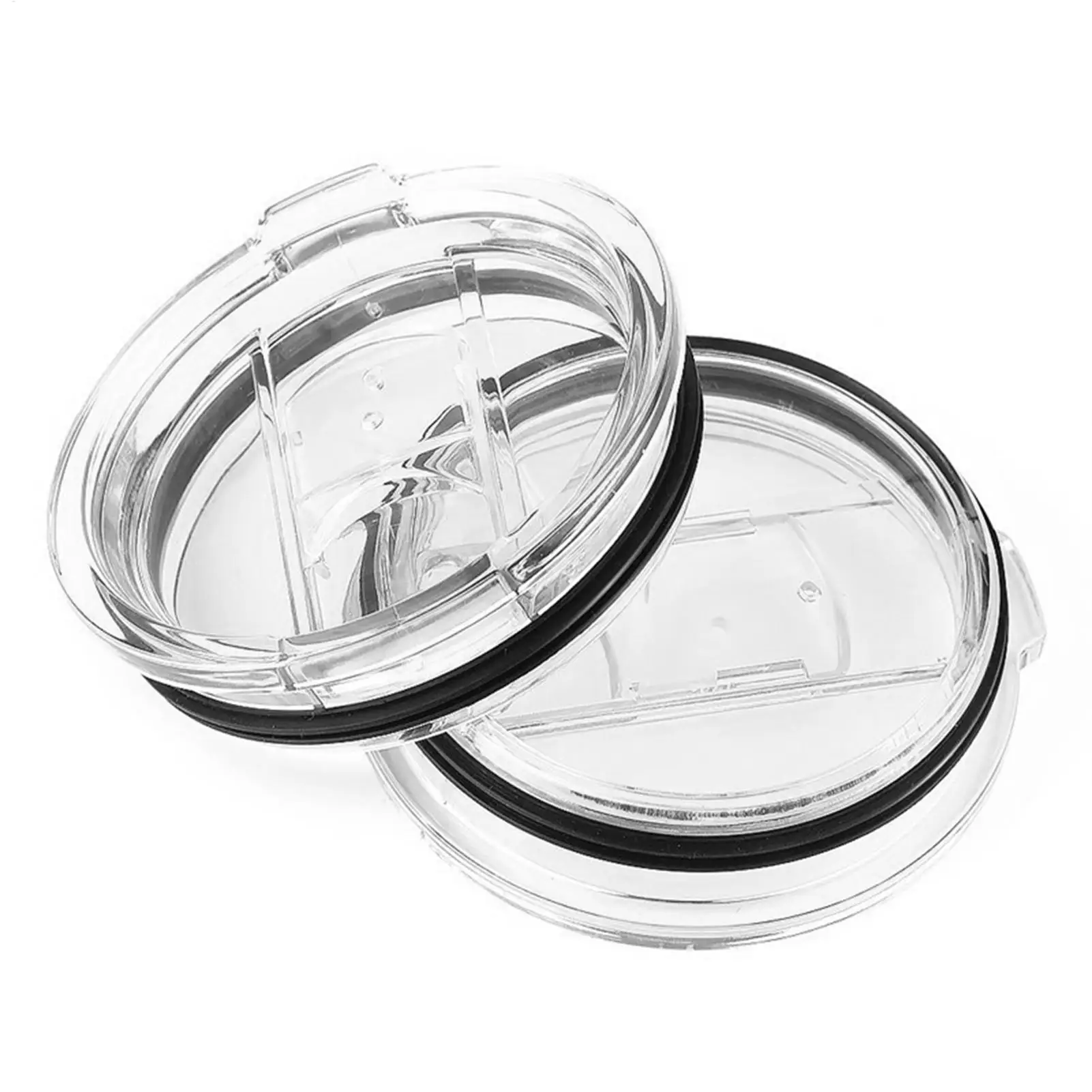 Clear Ice Cup Lid Transparent Skinny Tumbler Cover Stainless Steel Tumbler Travel Cup Replacement Lid Car Cup Sliding Lids