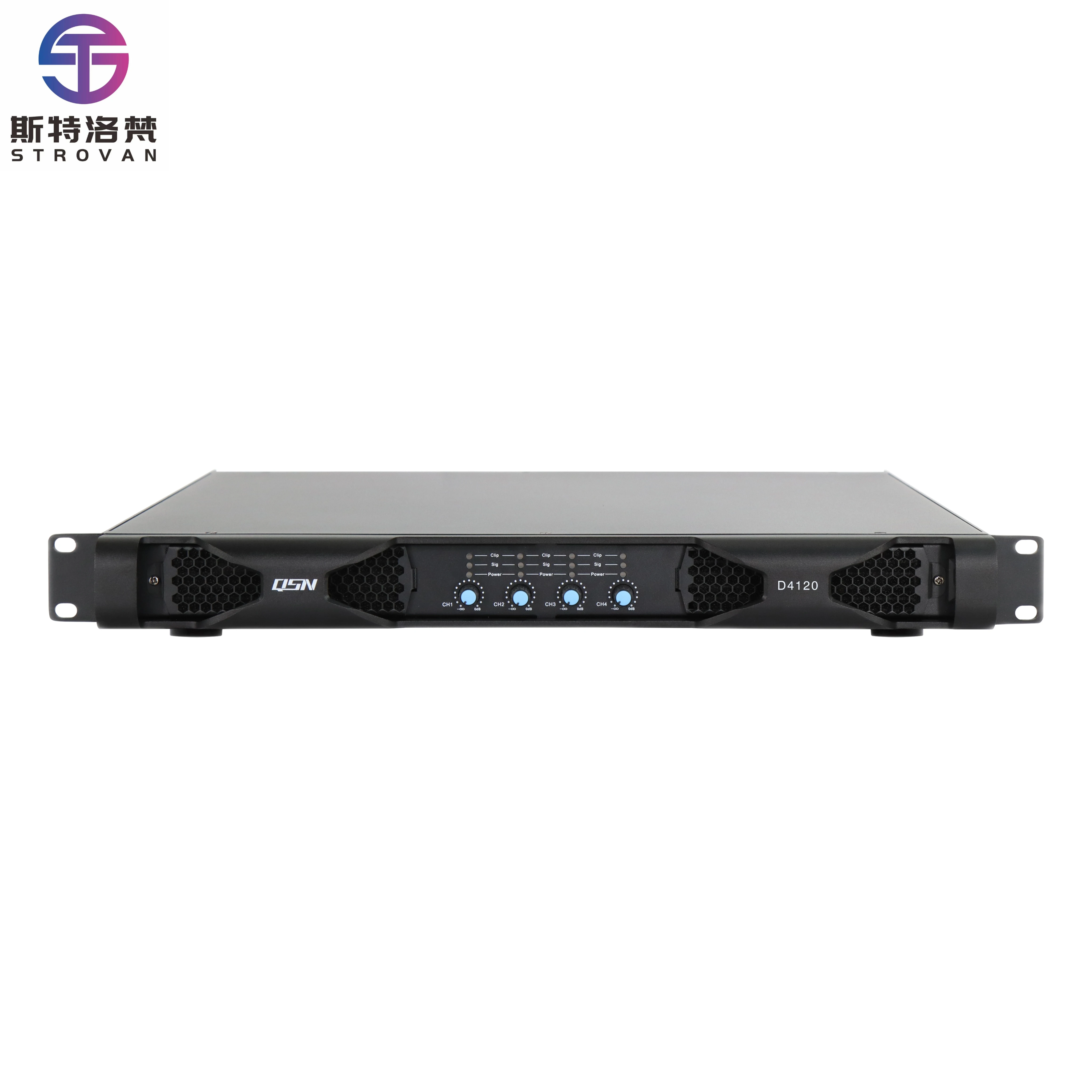 Professional Digital Power Amplifier 4*1200w Class 4-channel Home Stage Audio High Power Amplifier Outdoor Amplifier