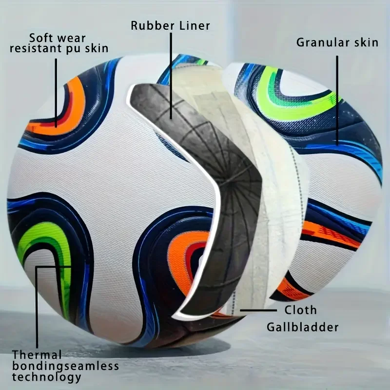 サッカー 2014 競技用 サイズ5 PU 大人用 サッカーボール アウトドア スポーツ トレーニングボール プロ仕様 厚手 チームサッカー フリーネット