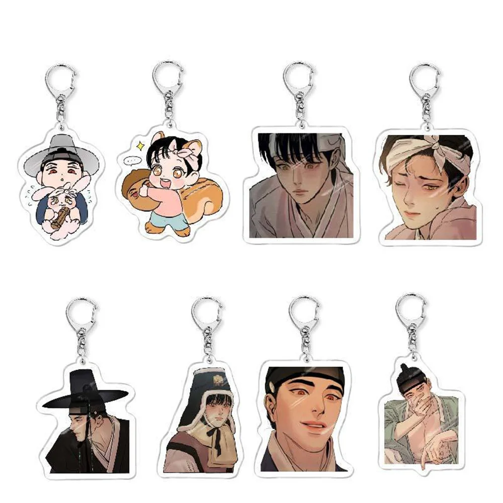 

Anime Painter of The Night Keychain Yeon Seung Ho Acrylic Key Chain Gift Korean Cartoon BL Manga Key Ring Fans Bag Pendant