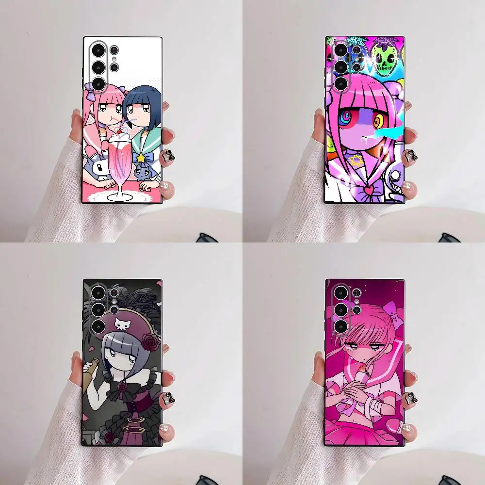 Anime Menhera Chan Kawaii Girl Phone Case For Samsung S25,S24,S21,S22,S23,S30,Ultra,S20,Plus,Fe,Lite,5G Black Cover