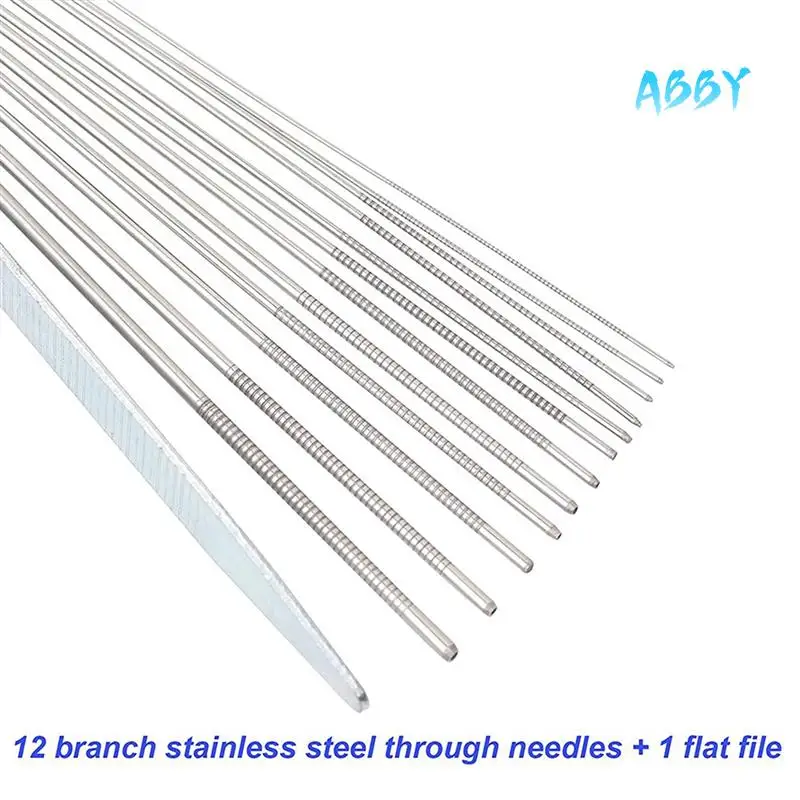 

ABBY-5X Welding Tip Cleaner, Carb Carburetor Cleaner And Torch Nozzle Tip Cleaner Set (12 Wire Set Plus A Flat File)