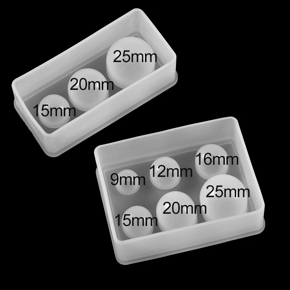 1pcs Transparent Silicone Mold Resin Ball UV Resin Silicone Mould Different Sizes Ball Shape Type Epoxy Resin Molds For Jewelry