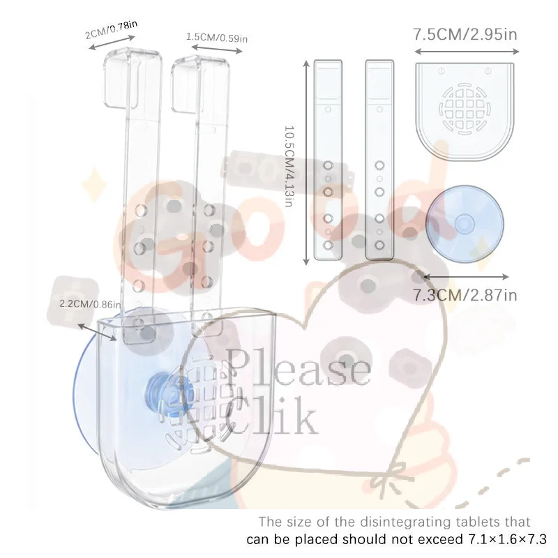 【HG】Silicone Toilet Tank Tablet Holder Versatile Toilet Bowl Hanging Cleaner And Deodorizer Hanger