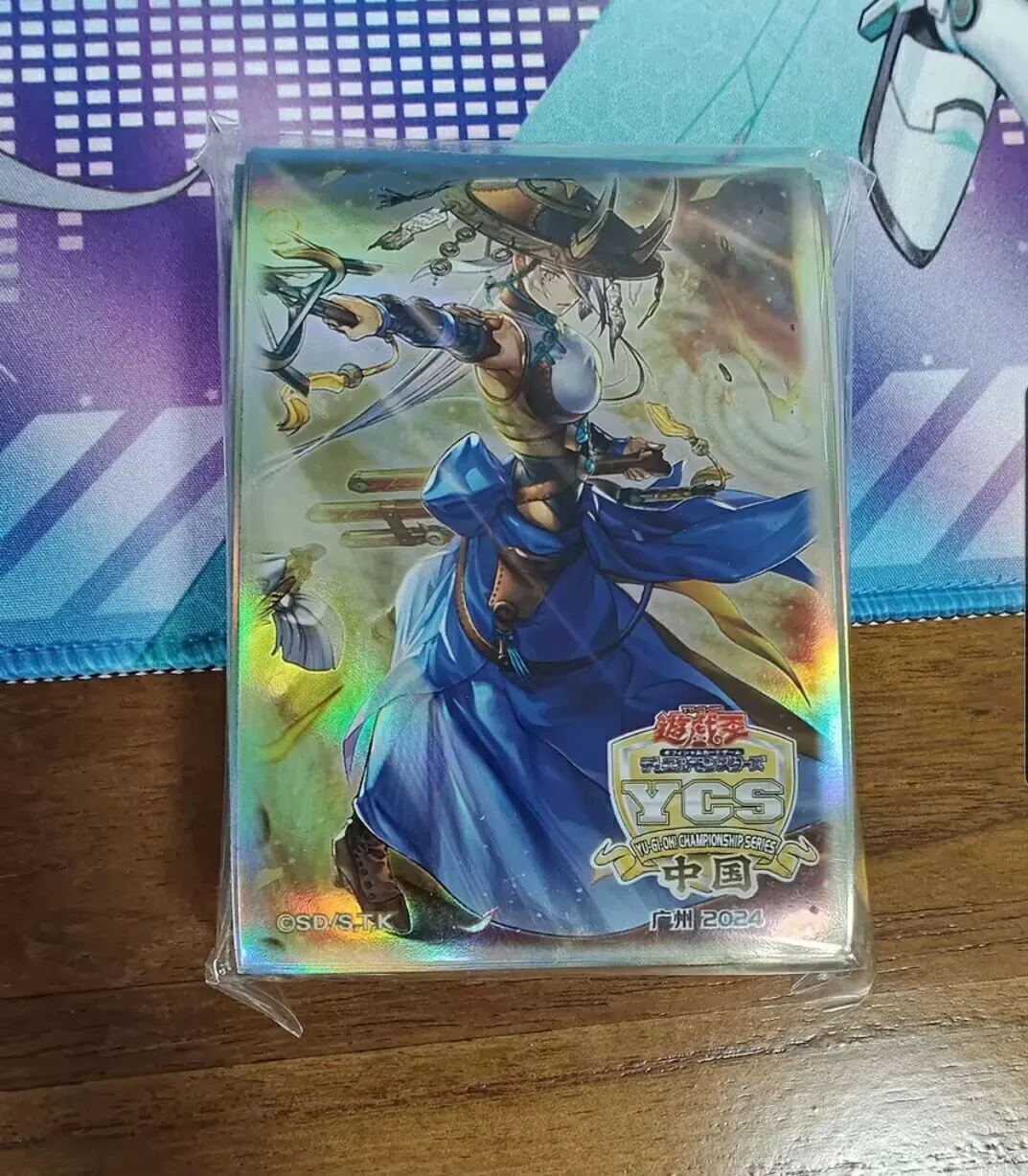 100-pezzi-yugioh-konami-duel-monsters-ycs-cina-the-iris-swordsoul-collezione-ufficiale-sigillato-protezione-per-carte-borsello-maniche