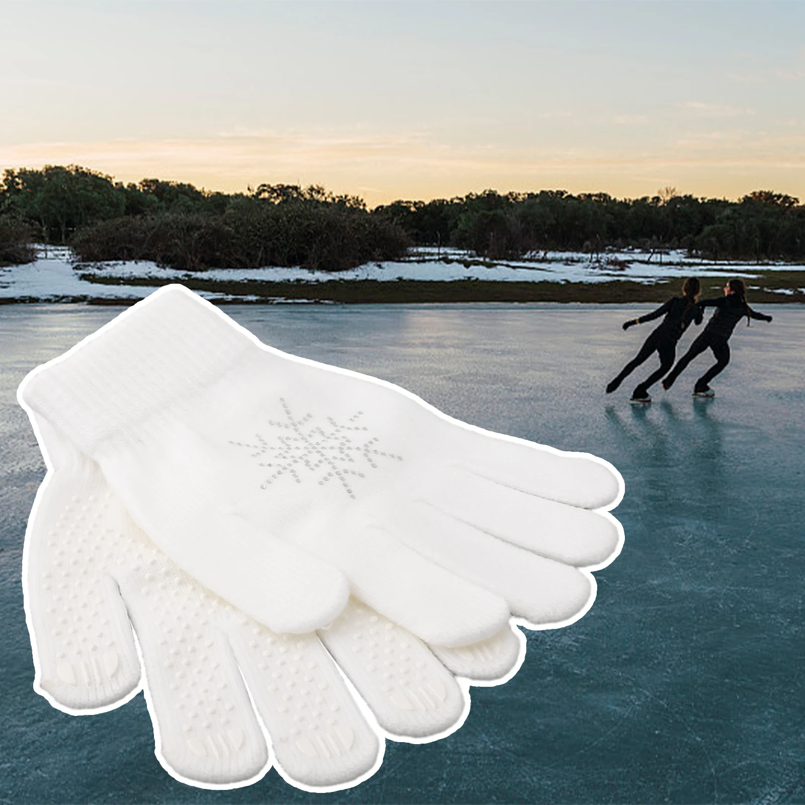 

Figure Skating Gloves Non Slip Winter Warm Ice Sports Package Content Skating Gloves Suitable For Children And Adults