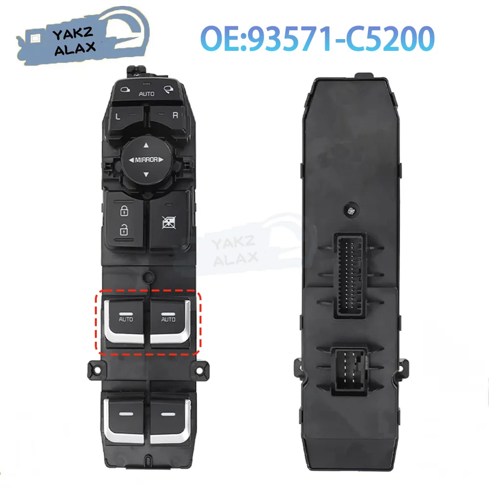 

For KIA SORENTO 2015-2021 Window Control Switch 93571-C5200 Front Left Electric Power Glass Regulator Button Car Accessories