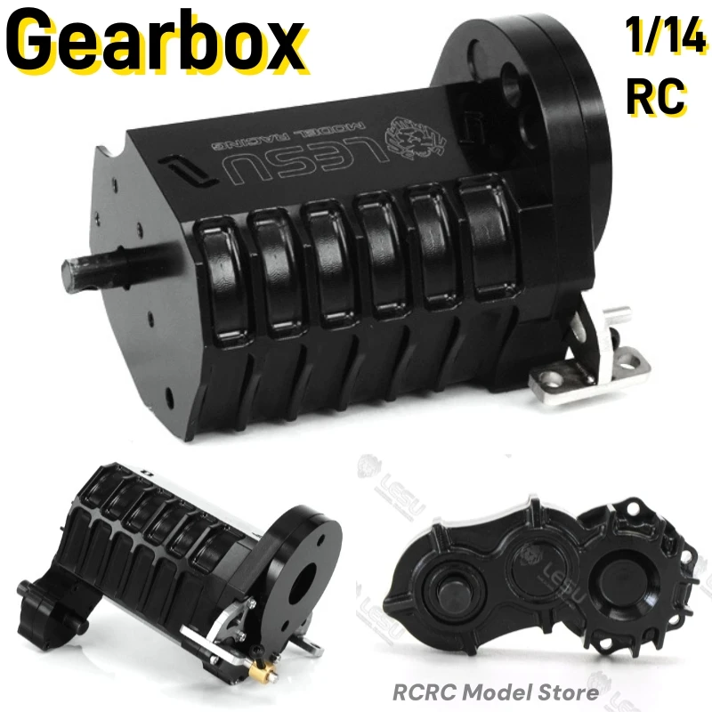 

1/14 радиоуправляемый грузовик, 3-скоростная коробка передач с высоким крутящим моментом, серия F-5021 для Tamiya LESU 1/14 1/16, аксессуары для тяговых грузовиков, запчасти