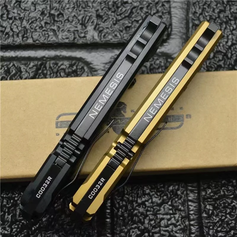 NEMESIS-Goddess folding knife Field hunting knife Portable self-defense knife Emergency rescue tool Sharp slicing knife Fruit