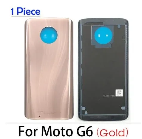 NEW Back Battery Cover Housing Battery back cover With sticker Adhesive glue tape For Motorola Moto G6 Play G6 Play G60 / G60s