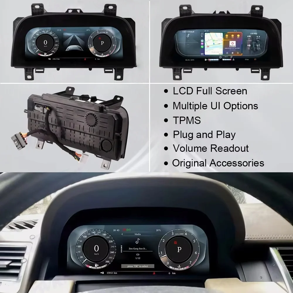 

For Land Rover Discovery 4 2008-2016 Range Rover Sport 2010-2013 Carplay Digital Cluster Dashboard Cockpit Virtual Instrument